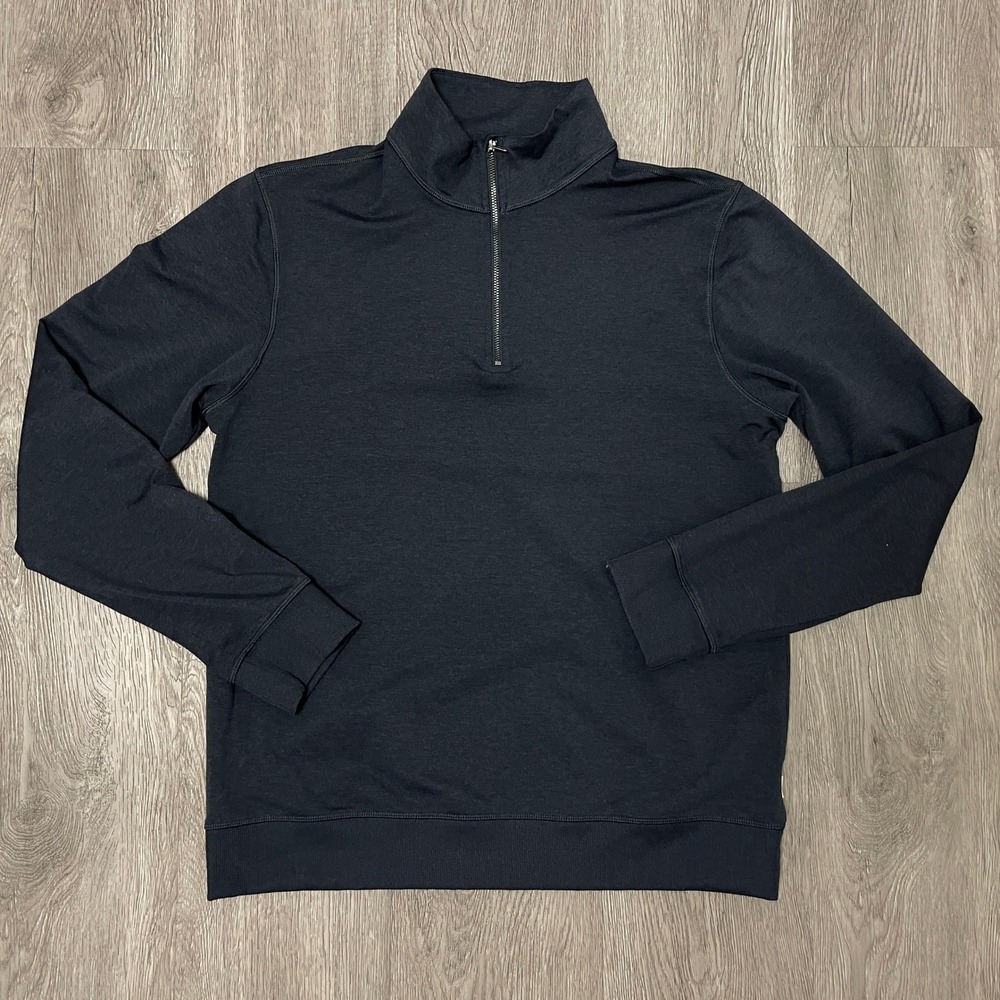 Vuori Sweater Mens Medium Gray Coronado Half Quarter Zip Golf Performance V253